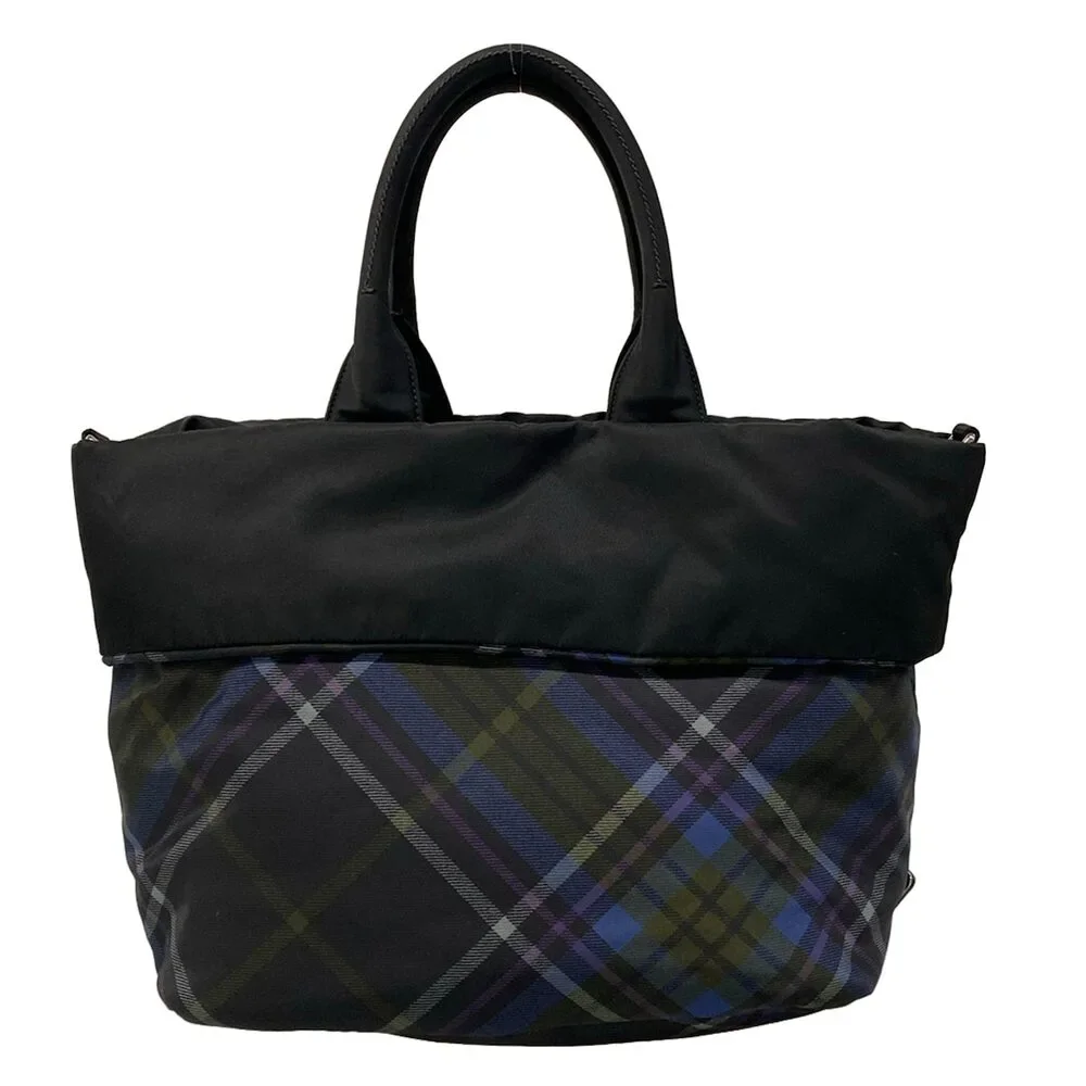 Prada Tote Bag Black Navy Green